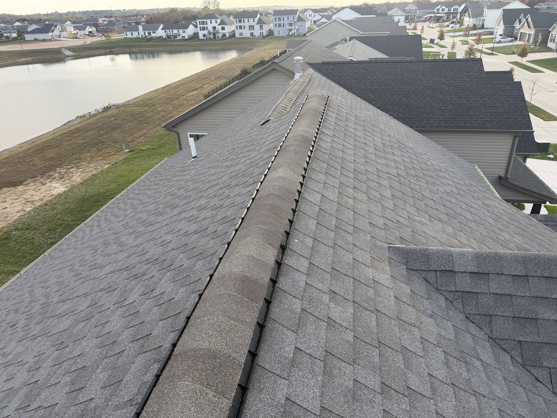 Completed roof replacement by Keys Roofing