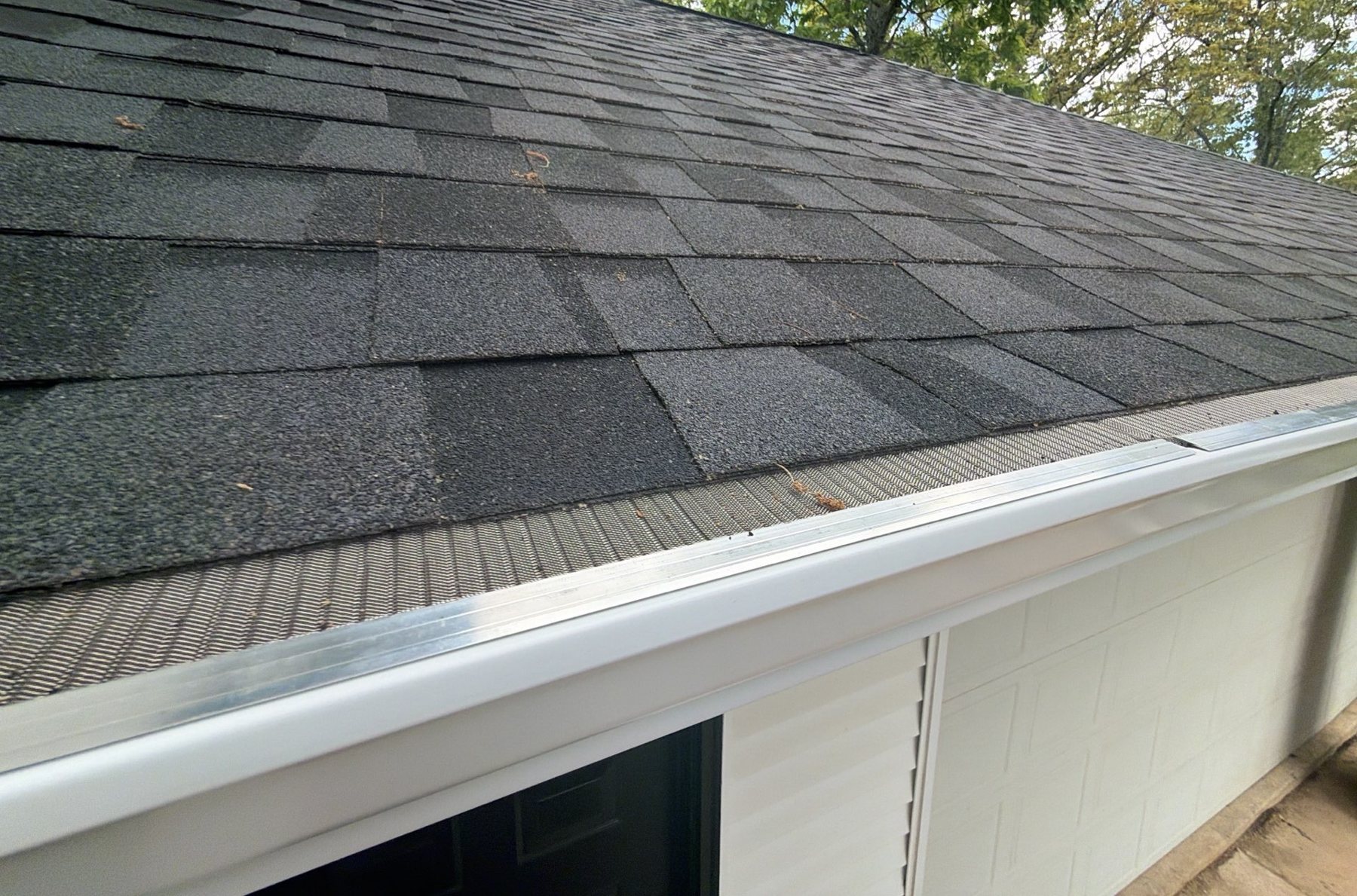 Gutter guard installation by Keys Roofing