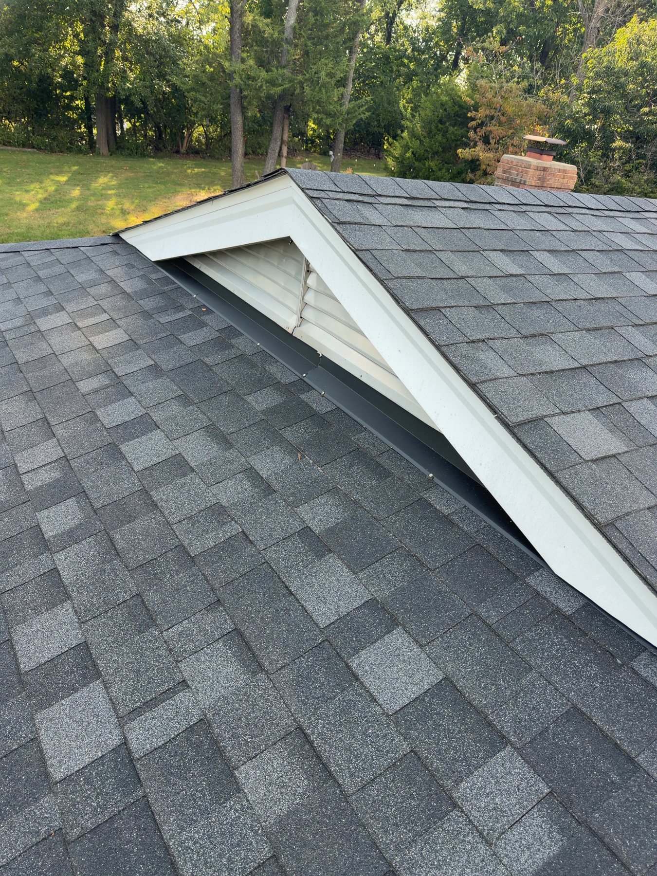 Completed shingle detail